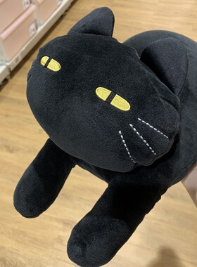 日本尼达利NITORI软绵绵呆萌可爱宝宝趴趴猫抱枕儿童猫咪靠枕玩偶