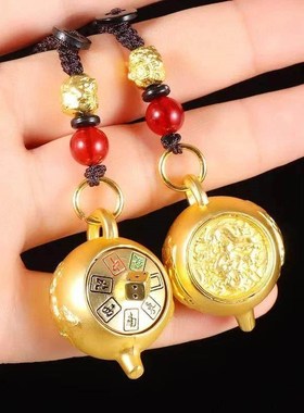 十二生肖把把铜壶手把件铜壶旋转盖子迷你小铜壶麻将手把件