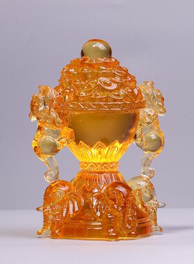 象上拱财琉璃摆i件客厅书房玄关家居摆设工艺品新房装饰品大象