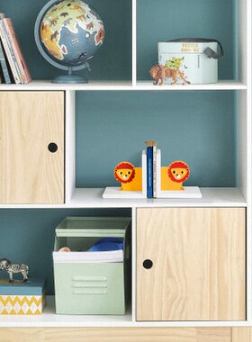 卡通动物书房书挡摆件家居装饰品创意儿童房卧室桌面书靠书桌书立