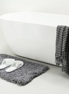 样板间卫浴装饰摆件围巾别墅样板房软装地毯浴鞋店面摆设浴室饰品