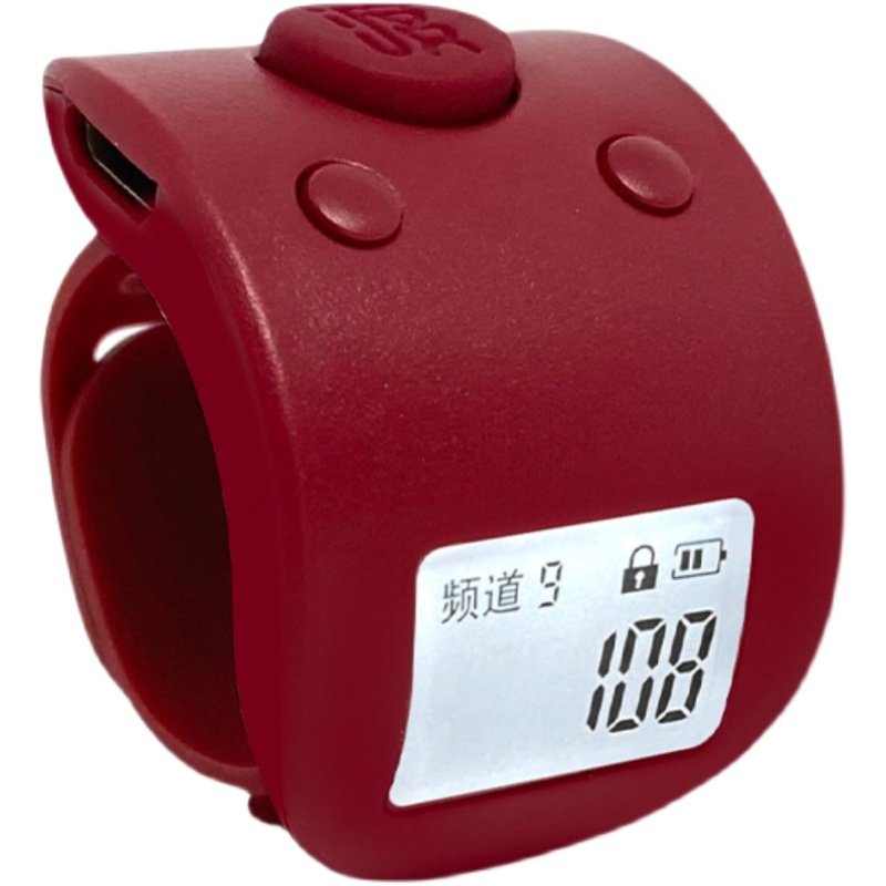 小渡充电夜光计数器手按戒指环迷你型手指智能客流点数仓库记数器,淘宝优惠券,粉丝福利购,淘宝优惠卷