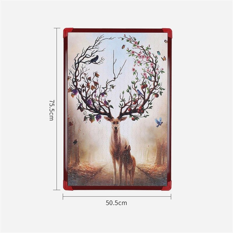 1000片拼图相框30寸75*50裱框多色可选pvc材料赠送螺丝刀现代简约,淘宝优惠券,粉丝福利购,淘宝优惠卷