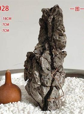 天然石英石造景石材盆景石抱附树石树桩六月雪罗汉松庭院摆件石头