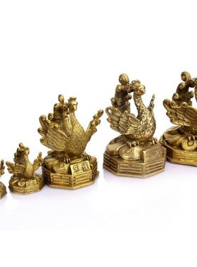 铜四神兽摆件灵兽摆件青龙白虎朱雀玄武铜四方神四大神兽