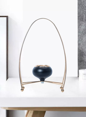 简约欧式蜡烛台摆件复古金属电镀蜡烛架金色浪漫餐桌香薰蜡烛台