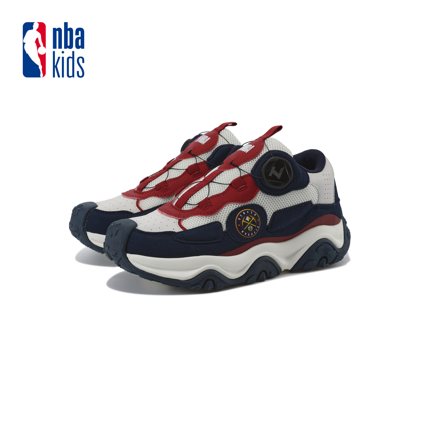 nbakids童装2025秋冬新款男女童篮球运动鞋撞色童鞋K253AS203P - 图0
