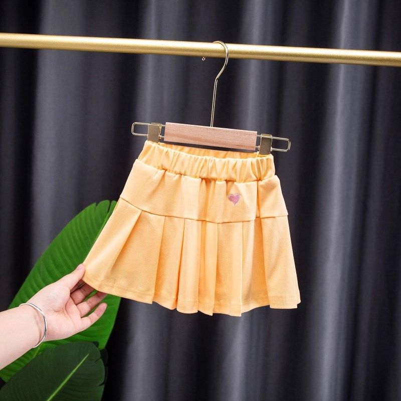 女童夏季漂亮百搭百褶裙裤儿童纯棉裙子带安全裤中小童薄款半身裙,淘宝优惠券,粉丝福利购,淘宝优惠卷