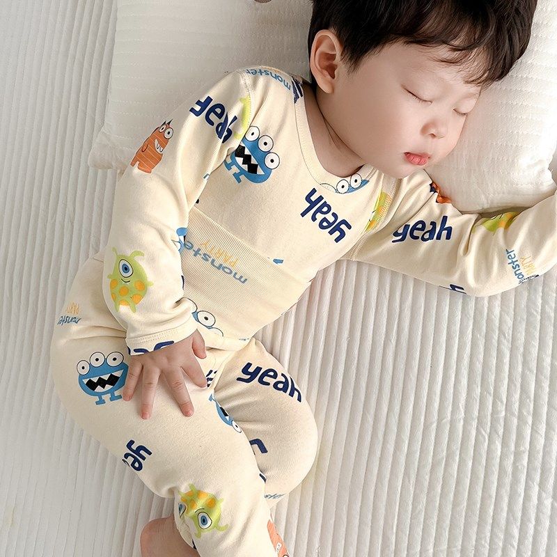 男童宝宝秋衣秋裤套装德绒高腰护肚加厚婴儿保暖内衣秋冬儿童睡衣,淘宝优惠券,粉丝福利购,淘宝优惠卷