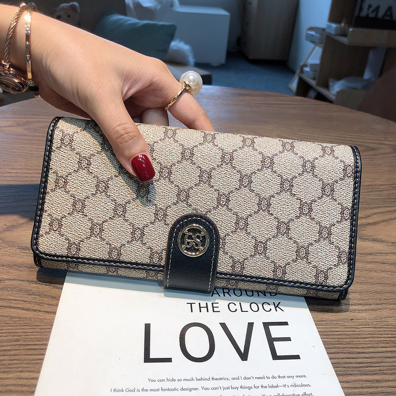 长夹手机钱包一体包女款真皮2023年新款皮夹女士大容量高端精致卡 - 图3