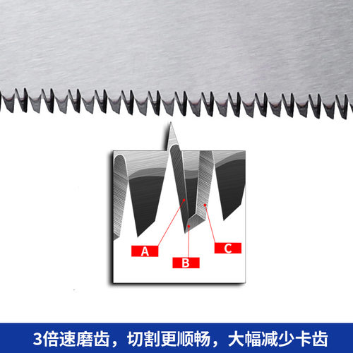 日式木柄小型双面锯 木工细齿小手锯 装修开榫锯家用快速手工锯 - 图1