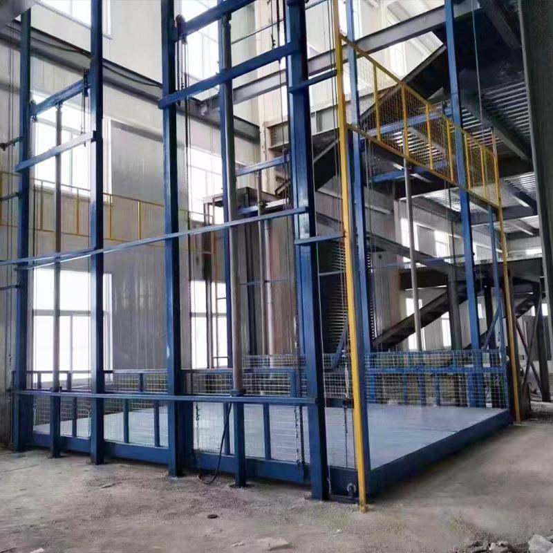 卸货电动简易升降平台厂房导轨式升降机升降梯液压货梯升降货梯,淘宝优惠券,粉丝福利购,淘宝优惠卷