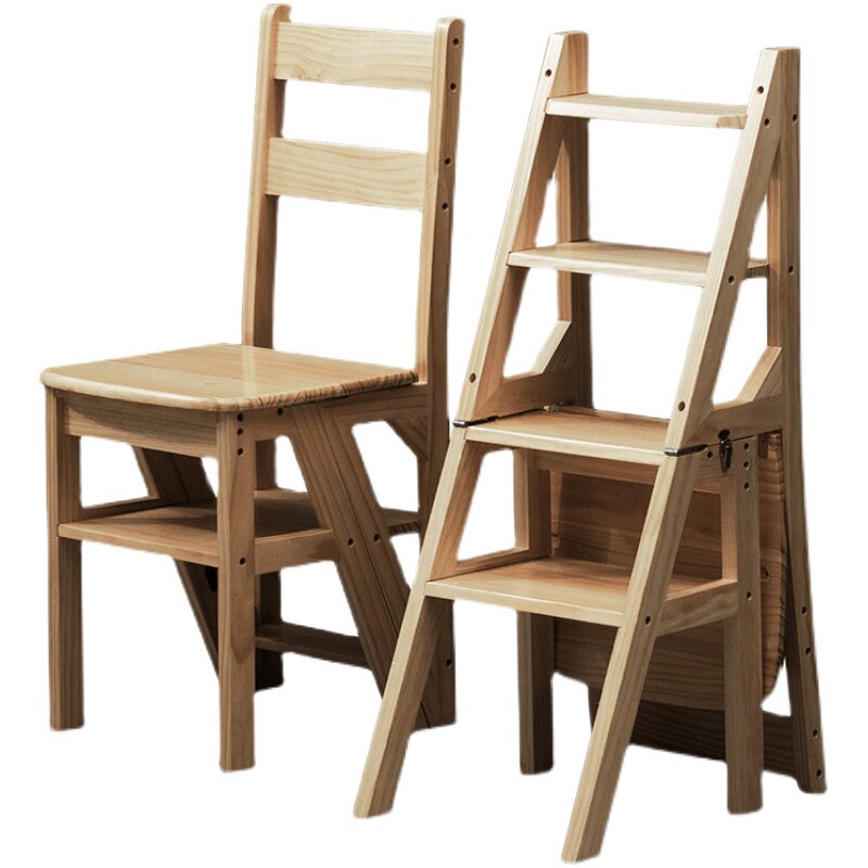 实木梯椅家用梯子椅子两用梯凳室内登高踏板楼梯,淘宝优惠券,粉丝福利购,淘宝优惠卷
