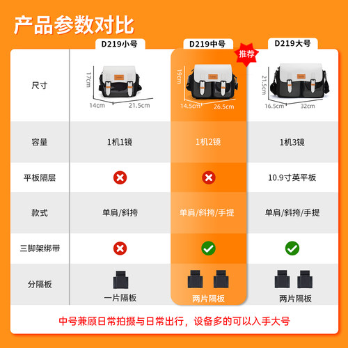 Cwatcun香港卡登单肩相机包收纳包女多功能防撞防水防震微单反斜挎摄影包男适用富士佳能R10尼康z30索尼a7c2 - 图3