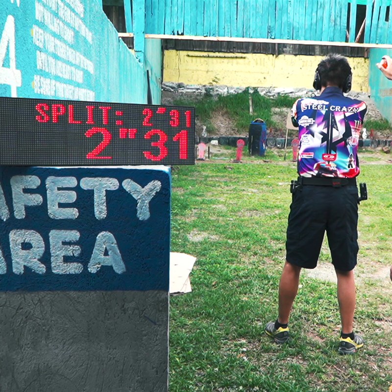 LED无线点阵屏同步计时器数据大屏显示射击比赛专用计分显示器 - 图1