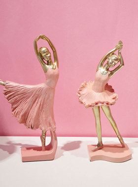 生日小礼物芭蕾舞蹈女孩艺术人物雕塑治愈系摆件客厅家居酒柜装饰