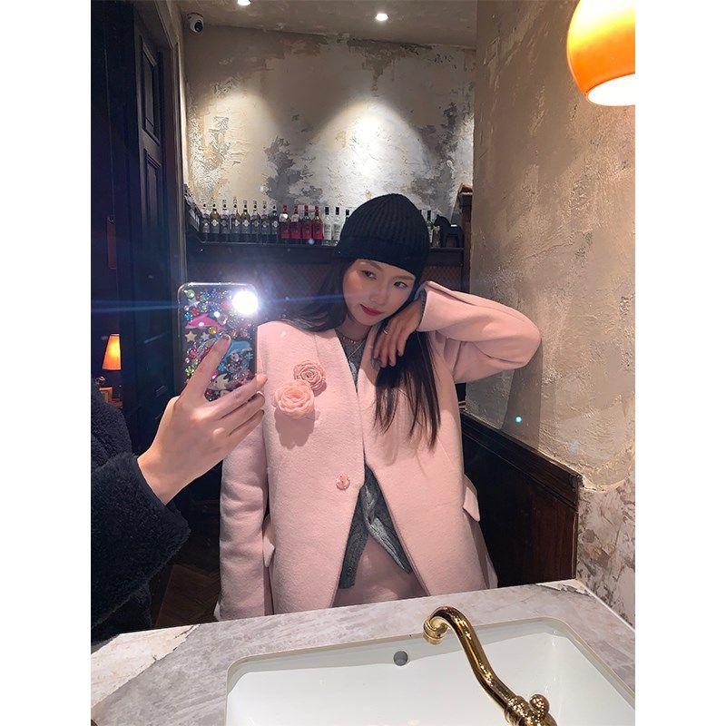 落落狷介 一整套初冬穿搭套装裙时尚套装女毛呢外套+半身裙两件套,淘宝优惠券,粉丝福利购,淘宝优惠卷