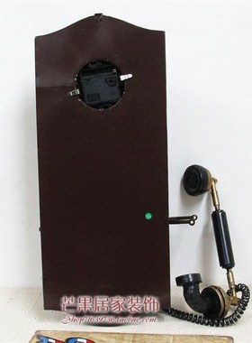 老式复古悬挂式电话机模型摆件 拍摄道具 服装店铺橱窗装饰