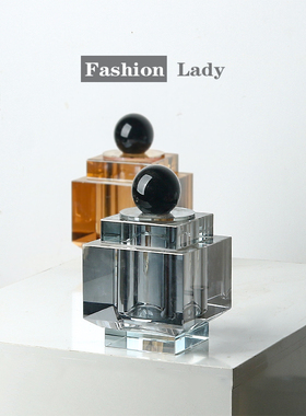 轻奢创意水晶玻璃香薰扩香器收纳盒客厅酒店餐桌样板房装饰品摆件