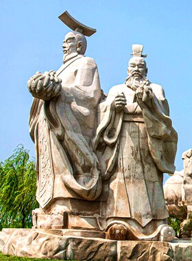 大型石雕花岗岩历史雕塑玻璃钢仿铜汉武躬耕人物塑像公园景观装饰