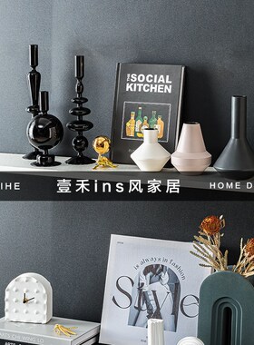 样板间客厅电视机柜装饰摆件办公室摆设软装创意道具玄关柜台饰品