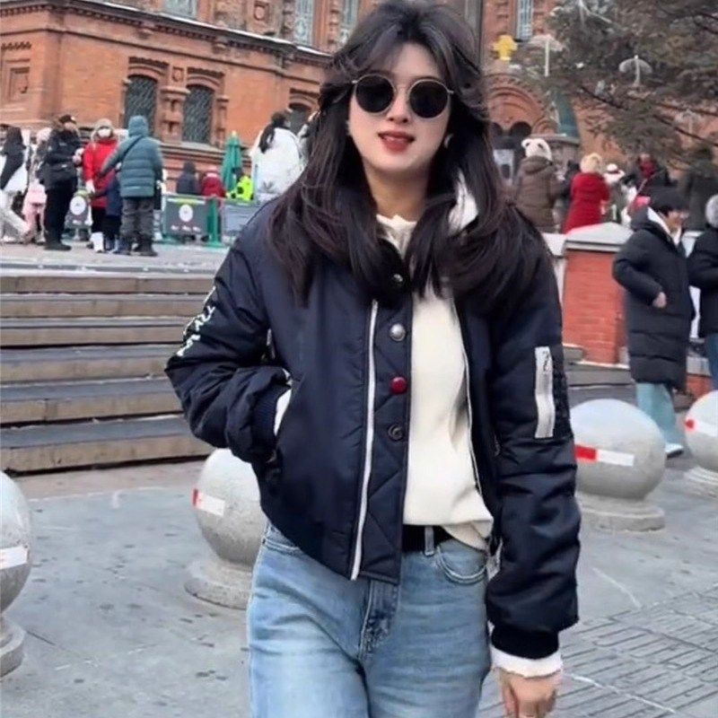 棒球服外套女短款春季2025新款韩版刺绣宽松高级感小个子上衣夹克,淘宝优惠券,粉丝福利购,淘宝优惠卷