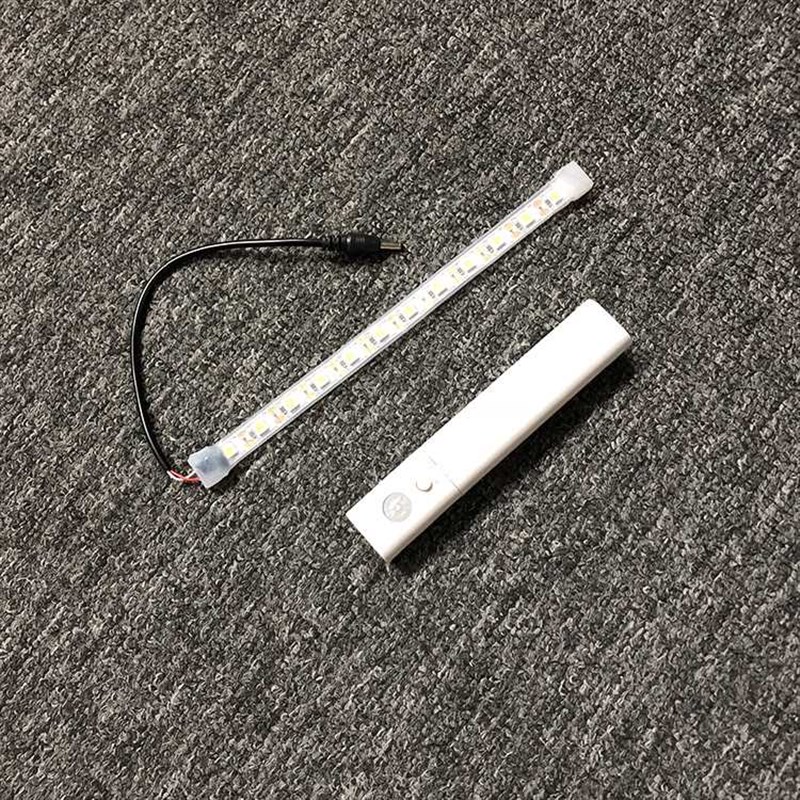 感应led灯带长条形灯条电池灯橱D柜灯柜底灯衣柜床头床下电脑桌灯 - 图2