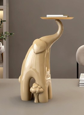 大象小夜灯客厅电视柜摆件轻x奢高级感小众玄关床头新房子乔迁礼