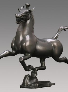 匠泽铜魂 马踏飞燕 黄铜摆件礼品生肖马工艺礼品摆饰铜马摆件