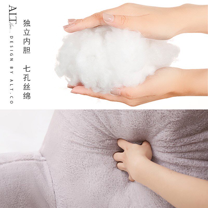 Bedside pillow children's bed reading n book back cushion artifact boy and girl bay window reading backrest waist protector soft neck protector