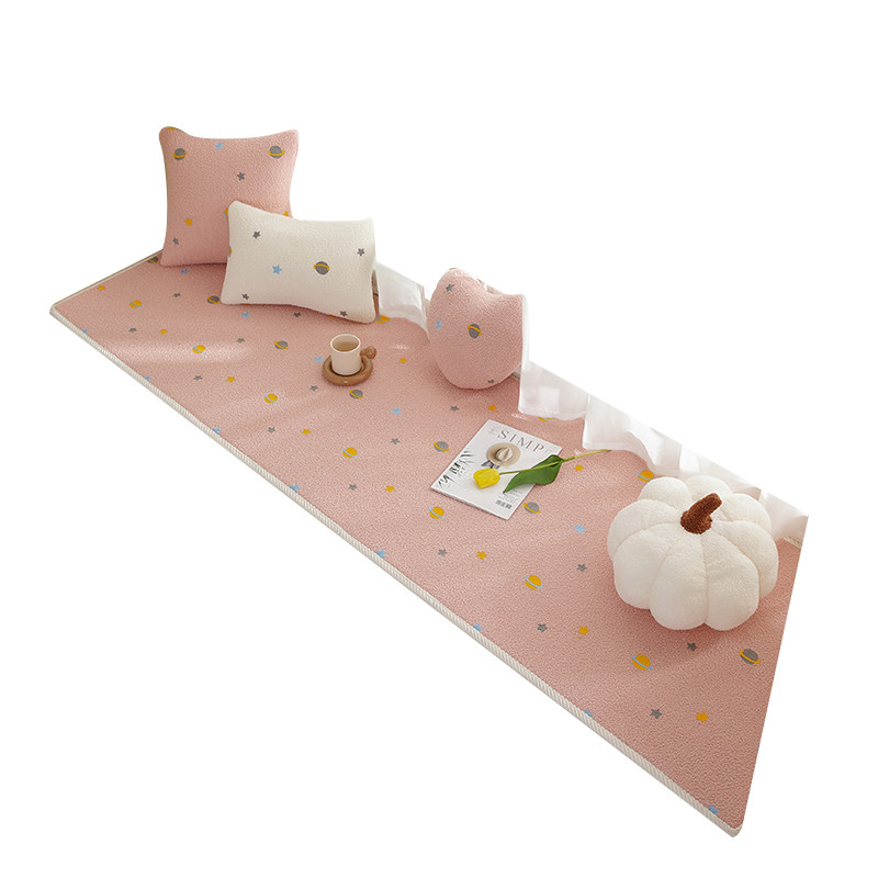 Bay window mat, window sill e-cushion, universal blanket for all seasons, new children's romantic cartoon cushion, custom-made internet celebrity balcony mat
