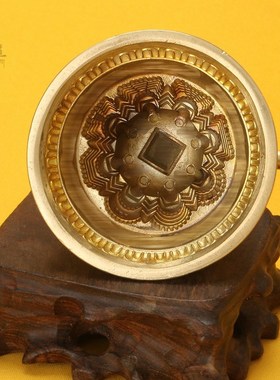 八塔擦擦模具长柄实木家用佛具摆件藏式黄铜陶土印泥佛像水擦擦