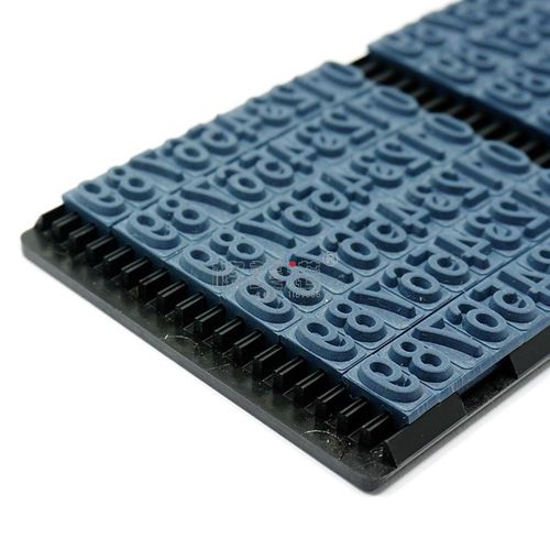 打码机橡胶字粒数字卡槽滚码机字模定制mm字高活字字版热卖 - 图1