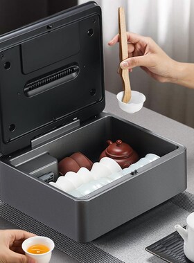 茶杯迷你消毒盒办公室小型功夫茶具杯子消毒柜台式消毒机家用