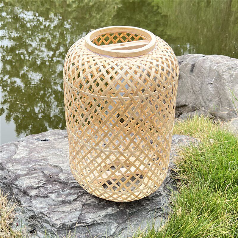 手工编织广告竹编小号大号灯笼复古风茶楼饭店火锅店灯罩吊灯,淘宝优惠券,粉丝福利购,淘宝优惠卷