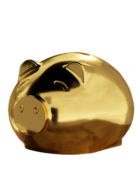 纯铜金猪摆件 招财纳福福运储蓄罐 客厅书房家居装饰开业乔迁礼品