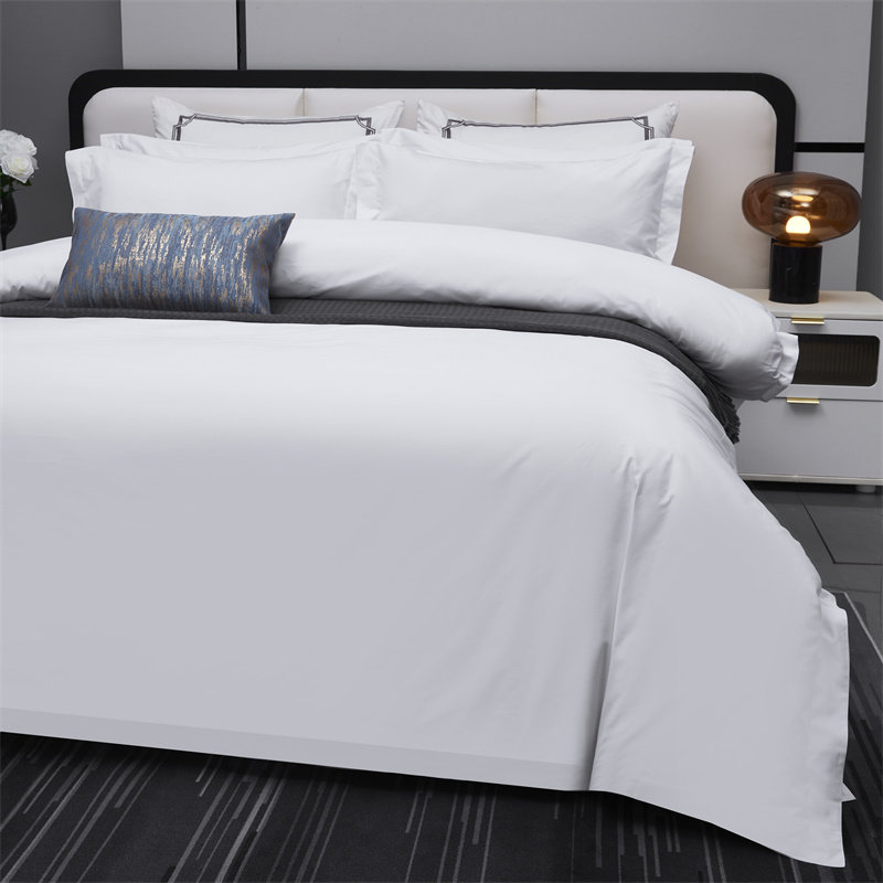 宾馆酒店牀品四件套纯白色被套牀单非全棉纯棉民宿牀上用品布草三,淘宝优惠券,粉丝福利购,淘宝优惠卷