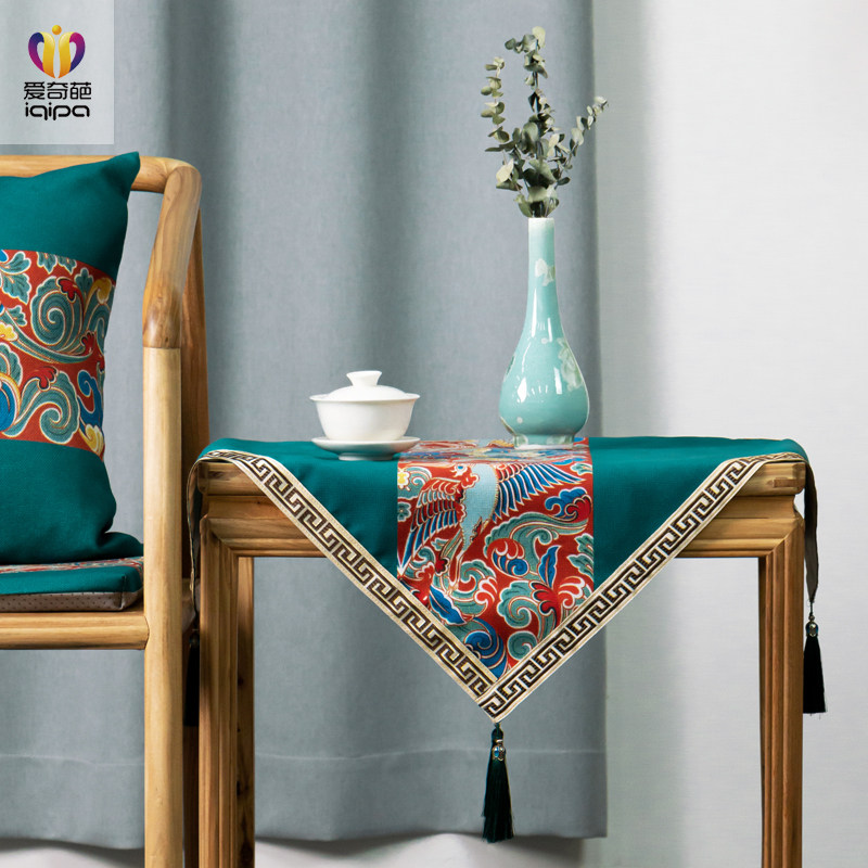 床头柜盖布中式茶几桌布家具遮盖防灰尘冰箱电视机防尘罩盖巾桌垫,淘宝优惠券,粉丝福利购,淘宝优惠卷