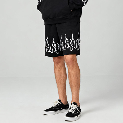 【明星同款】VOS火焰刺绣休闲系带重磅短裤男女款 VisionofSuper - 图3