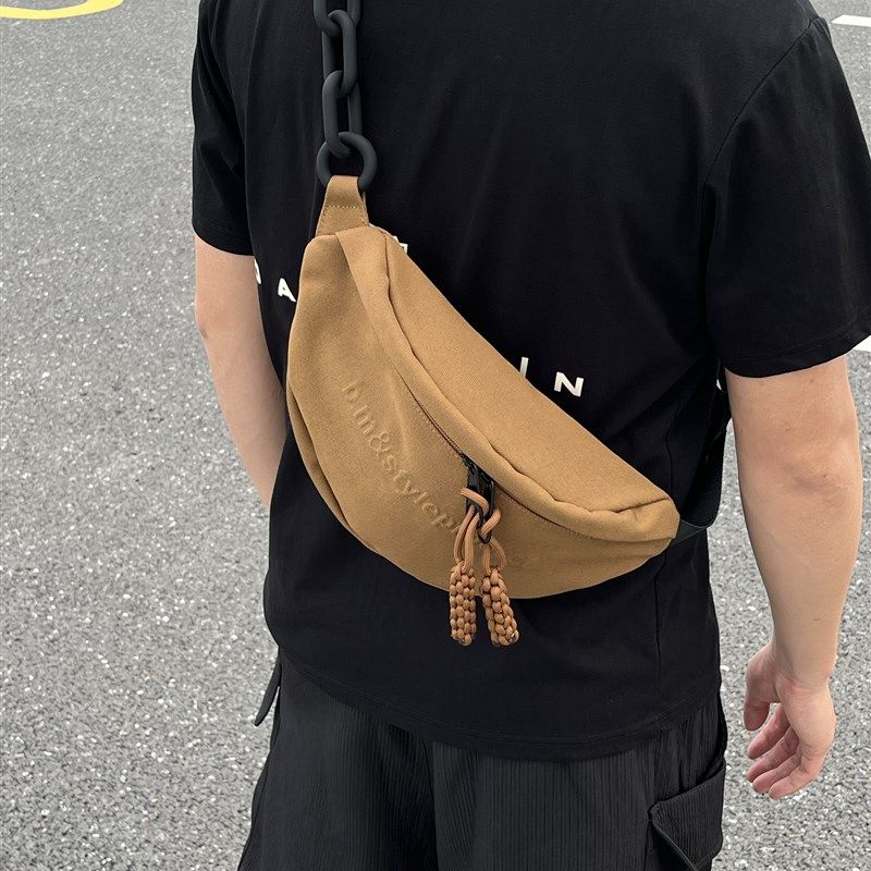 左千户包时尚百搭男款胸包斜挎包大容量防水设计感小众通勤包腰包,淘宝优惠券,粉丝福利购,淘宝优惠卷