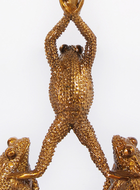 凤凰美居欧式玻璃三蜍鼎球摆件高端办公室客厅书房装饰摆件