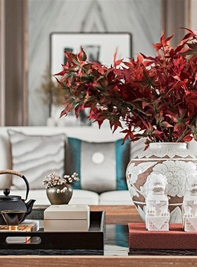 十境OTlife新中式软装饰品贴玉哑光木质漆盒礼品收纳梳妆化妆盒