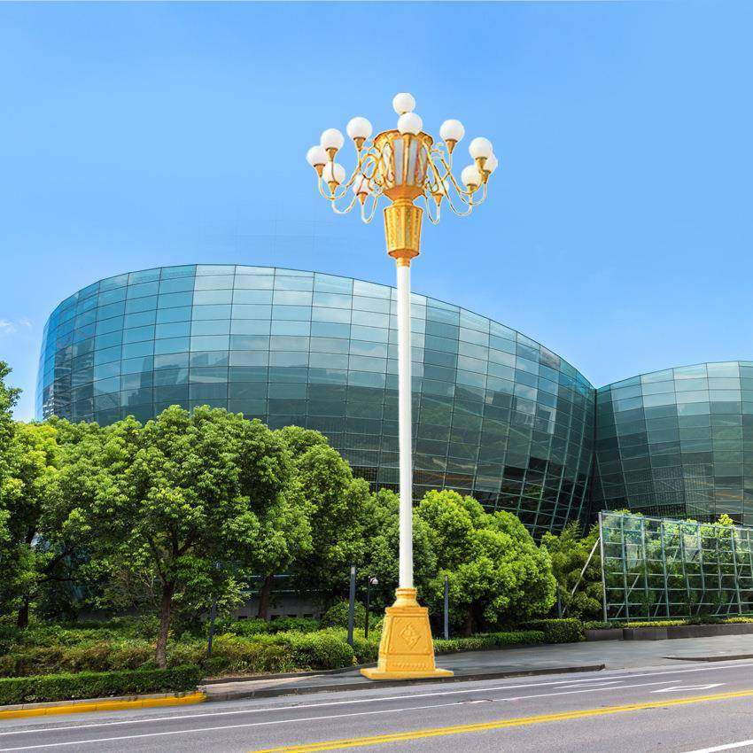 新中式户外道路照明灯具室外LED中华灯8米10米12米灯罩全套装饰灯,淘宝优惠券,粉丝福利购,淘宝优惠卷