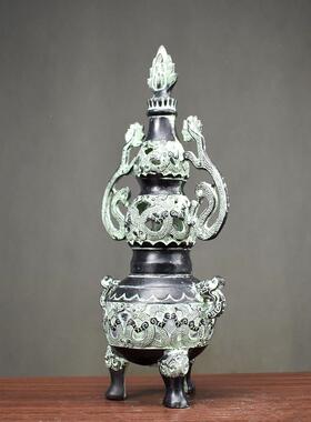 采购产品青铜炉装饰品，古董工艺品，香炉，香炉，葫芦聚宝盆炉装