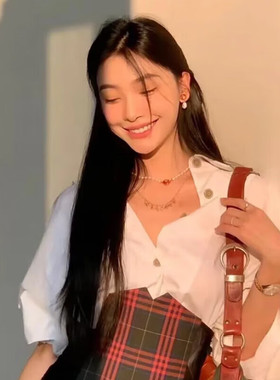 Vivanne西太后同款项链女 搪瓷珍珠项链多彩气质感优雅圆珠项链
