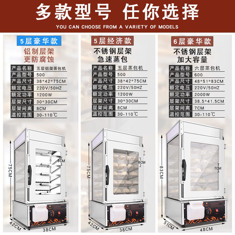 蒸包子机 商用台式小型蒸包柜电蒸箱蒸包炉馒头加热保温柜便利店,淘宝优惠券,粉丝福利购,淘宝优惠卷