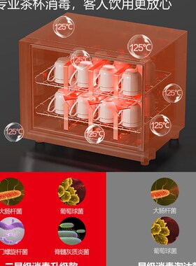 德玛仕茶杯消毒柜茶道迷你办公功夫茶茶具杯子机小型家用台式