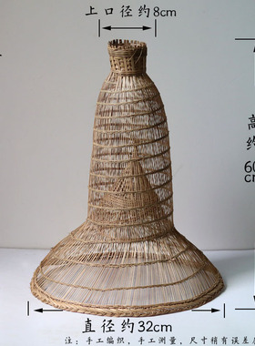 湘西竹编灯罩手工竹编工艺品装饰品灯创意复古台灯竹制品