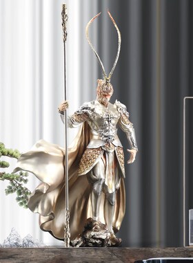 孙悟空斗战胜佛摆件客厅玄关柜家居饰品黑色神话齐天大圣送礼