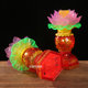 LED colorful lotus color-changing lamp household plug-in battery dual-purpose lotus lamp worshiping Guanyin Bodhisattva Changming Buddha in front of the Buddha